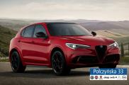 Alfa Romeo Stelvio Quadrifoglio  2.9 V6 510 KM AT8 Q4|Red|Szklany dach|Felgi 21"|2022