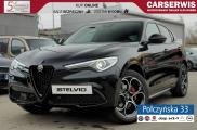 Alfa Romeo Stelvio Veloce Q4 AT 2.0 280 KM|Czarny Vulcano|Czarna skóra|2022