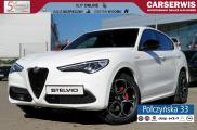 Alfa Romeo Stelvio Veloce Q4 AT 2.0 280 KM|Asystent kierowcy+|Biały/Czerwona skóra|2022