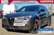 Alfa Romeo Stelvio Veloce Q4 AT 2.0 280 KM | Grafitowy Vesuvio | Czarna skóra | 2022