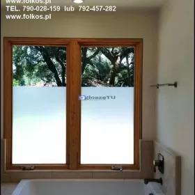 Folie na okna łazienkowe -100% prywatności Warszaw