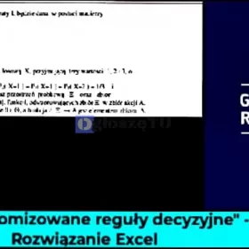 Niezrandomizowane reguły decyzyjne" - Rozwiązanie