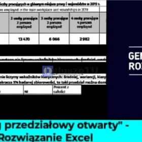 Szereg przedziałowy otwarty, - Rozwiązańia Excel