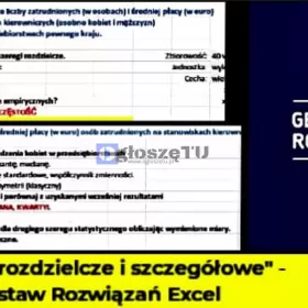 Szeregi rozdzielcze i szczegółowe - Excel