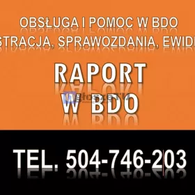 Ile kosztuje sprawozdanie do BDO. Tel. 504-746-203