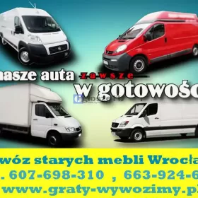 wywóz,utylizacja wersalek,meblościanek Wrocław