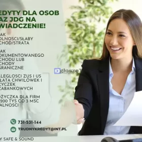 KREDYTY DLA OSOB I FIRM NA OŚWIADCZENIE