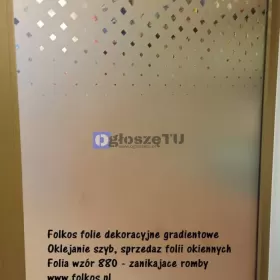 Folie gradientowe do oklejania szyb Warszawa 