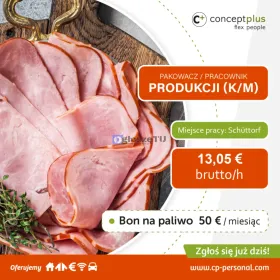 Pracownik produkcji - pakowanie drobiu 