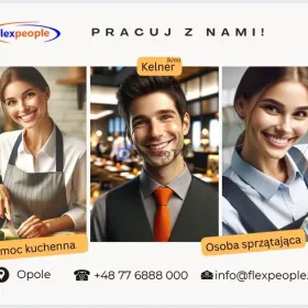 Kelner/Pomoc kuchenna/Sprzątanie (k/m) - Opole