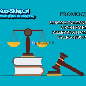 Strona internetowa z systemem rezerwacji booking 