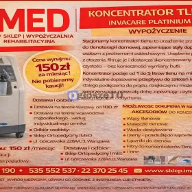 Koncentrator tlenu Invacare Platinium S wynajem