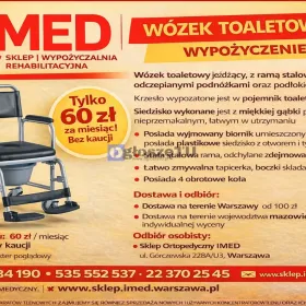 Wozek toaletowy wynajem Warszawa IMED