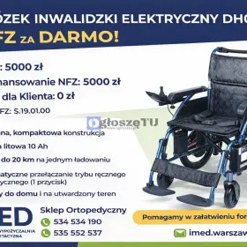 WÓZEK INWALIDZKI ELEKTRYCZNY (NFZ) ZA DARMO