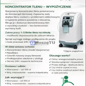 KONCENTRATOR TLENU WYPOŻYCZENIE